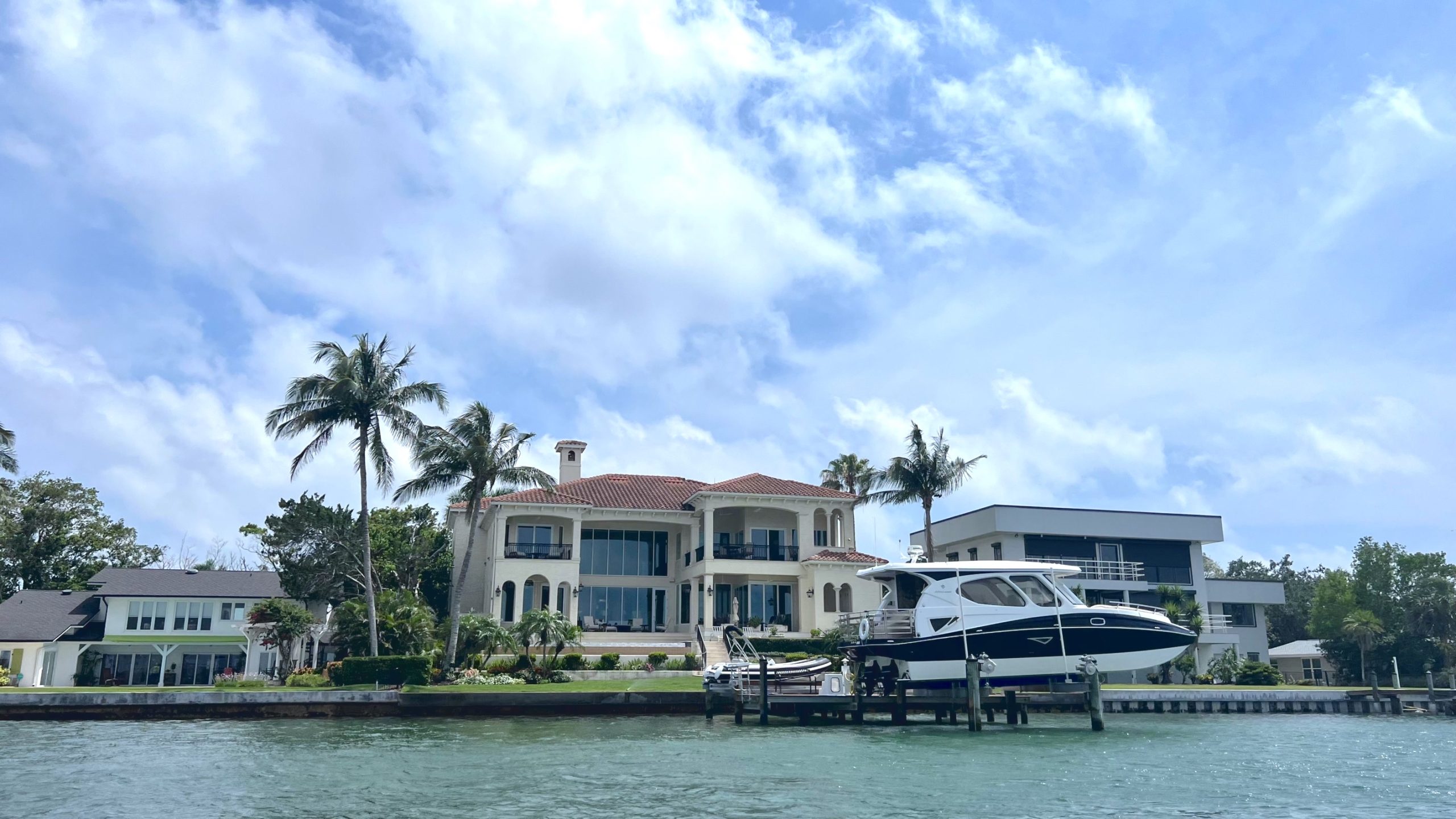Home For Sale Venice Florida with Boat on the water.